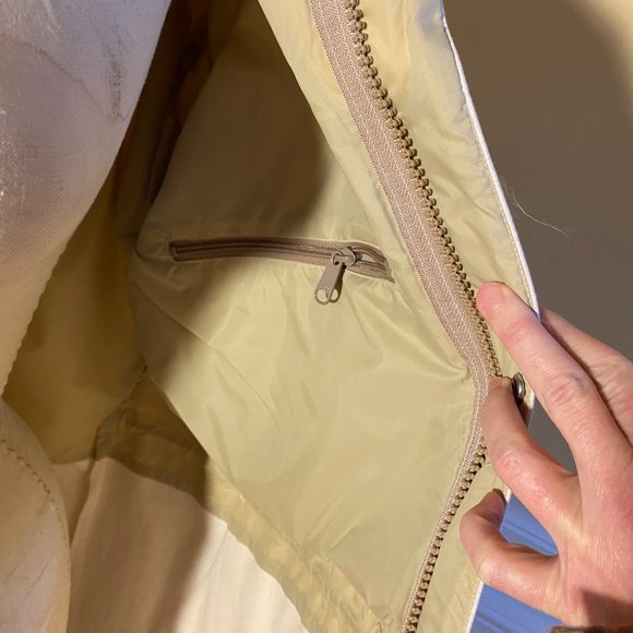 J Peterman Cream Canvas Duster Men's Full Length Coat - Picture 2 of 4